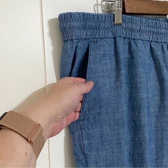 J. By J. Crew cotton chambray drawstring pants size 18W - Picture 5 of 11